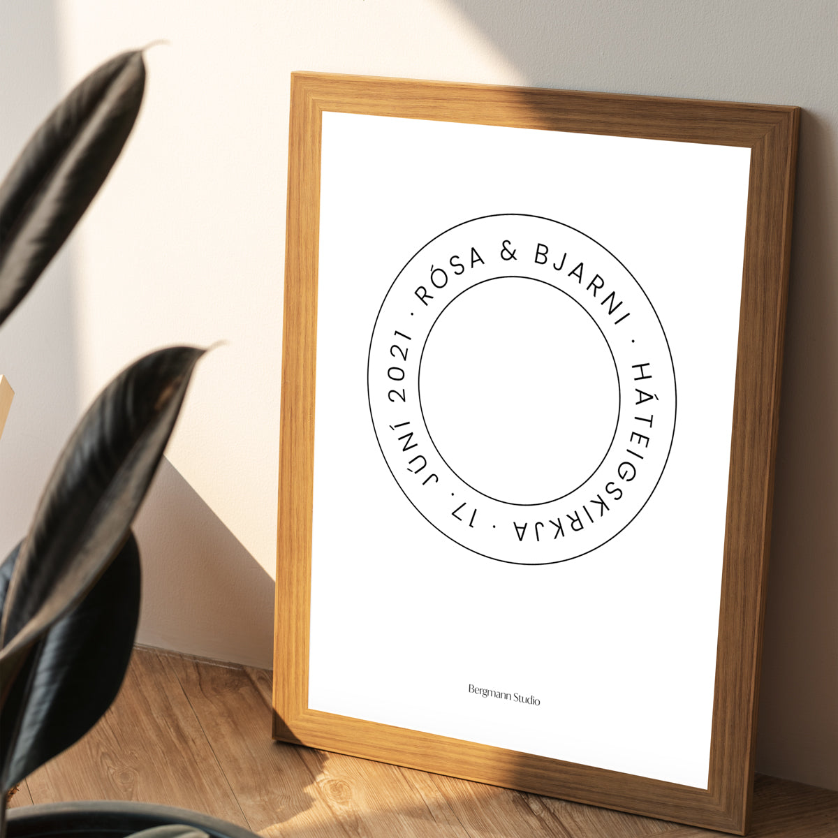 Wedding Poster ∙ Circle/simple - Bergmann Studio